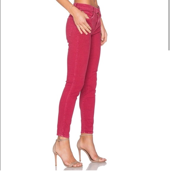 The Great Almost Skinny Cherry Pie Red Ankle Jeans Size 28 - Picture 11 of 13
